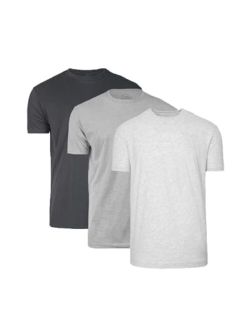 True Classic Tees Premium Fitted Men's T-Shirts - Gray Tones 3 Pack Crew Neck