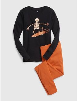 Kids 100% Organic Cotton Skeleton PJ Set