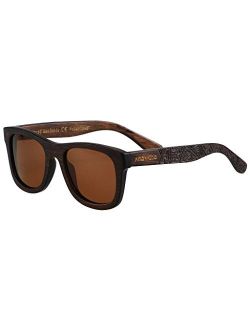 ANDWOOD Bamboo Sunglasses Floating for Men Women Wood Sunglass Wooden Frame Polarized Vintage Handmade Shades