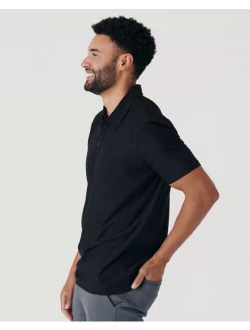 True Classic Active Polo Shirts for Men, Premium Fitted Golf Shirts for Men. Mens Polo Shirts Short Sleeve.