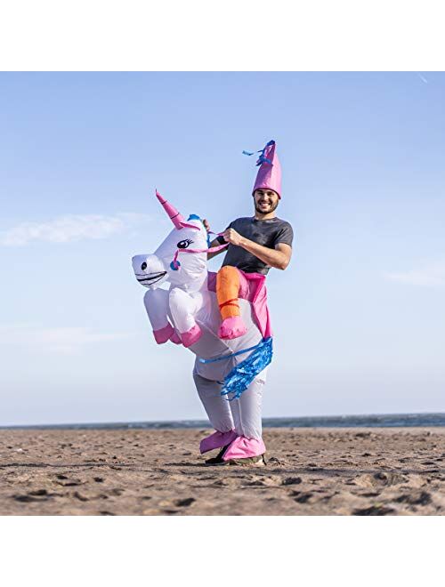 Bodysocks Fancy Dress Unicorn Margical Pony Ride Inflatable Costume for Adults (One Size)