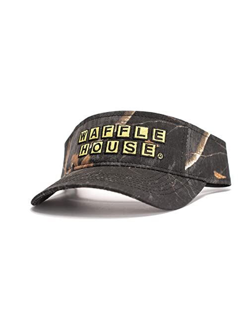 Realtree Xtra Color Camo Waffle House Visor | Adjustable Velcro Backing | Baseball Hats | Limited Edition for Men and Women