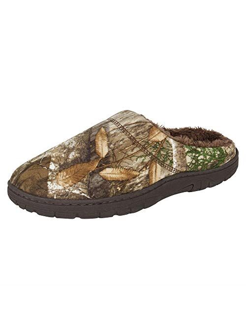 Realtree Men's Memory Foam Camo Moccasin House Slipper Indoor/Outdoor