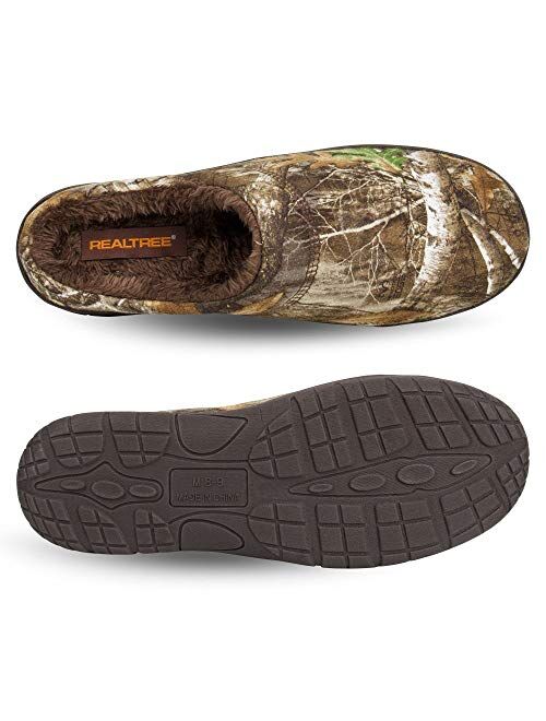 Realtree Men's Memory Foam Camo Moccasin House Slipper Indoor/Outdoor