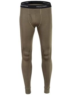 Mens Thermal Underwear for Men Long Johns Bottoms Tights Hunting Gear- Warm Dry Base Layer Leggings for Cold Weather