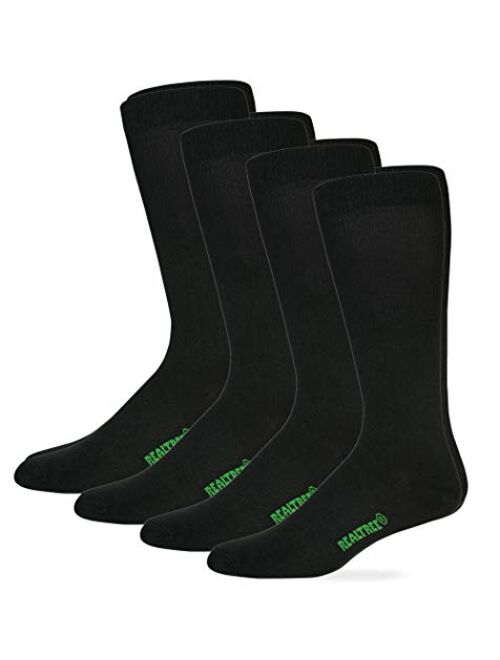 Realtree Mens Lightweight Liner Mid-Calf Tall Boot Socks 4 Pair Pack