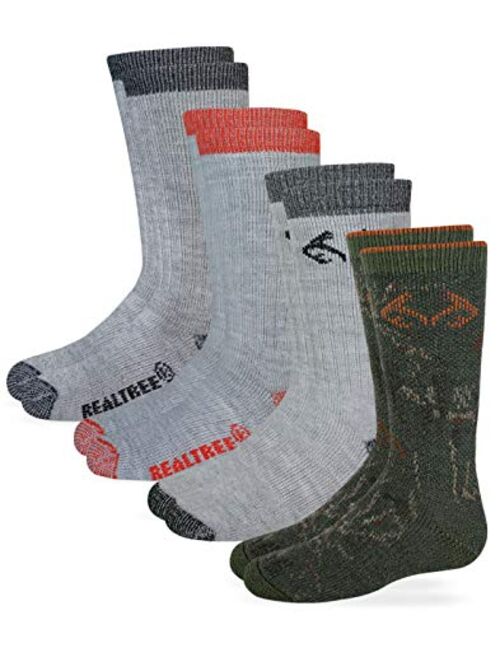 Realtree Boys Boot Sock (4- Pack) Multi, Small