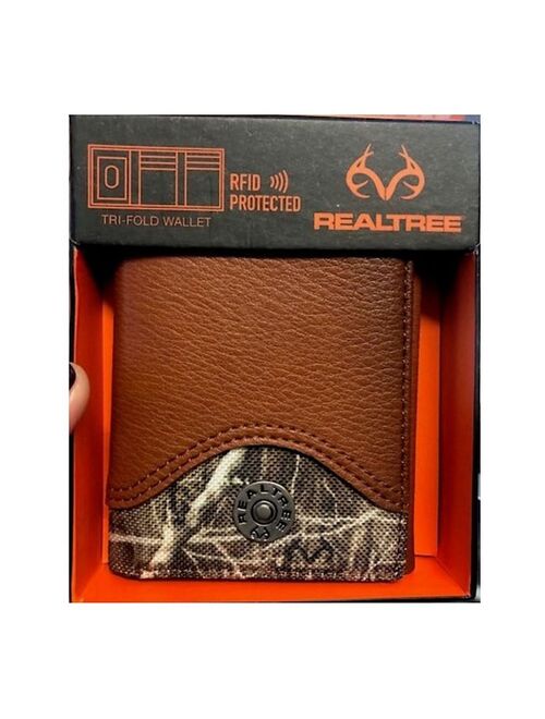 Men's Realtree Trifold Wallet with Realtree Edge Camo