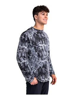 Men's Fishing Camo UPF 50  | Reverisble | Dry Weave | Moisture Wicking | Long Sleeve Shirts | Limited Edition