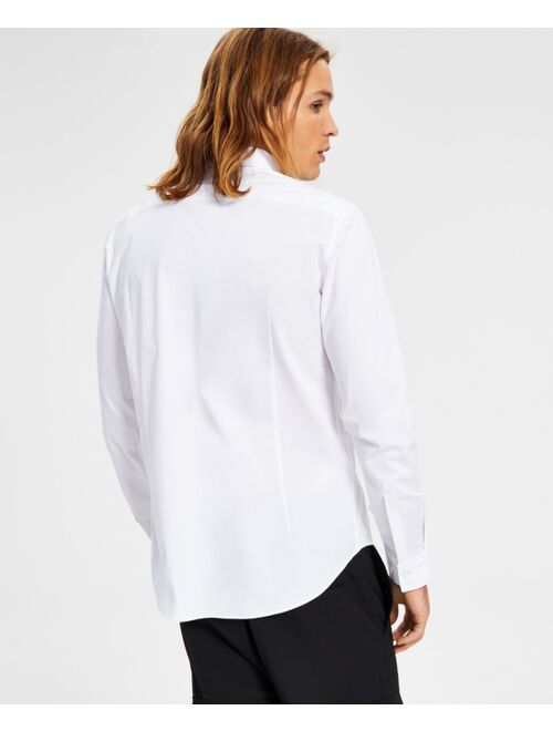 HUGO BY HUGO BOSS Men's Slim-Fit Logo Embroidered Dress Shirt Created for Macy's