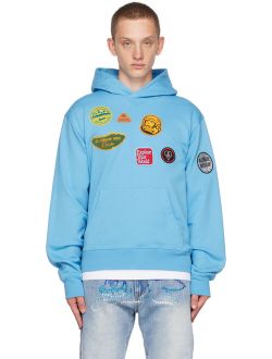 Blue Patches Hoodie