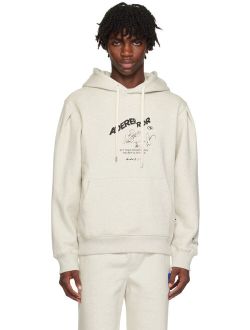 ADER error Gray Embroidered Hoodie