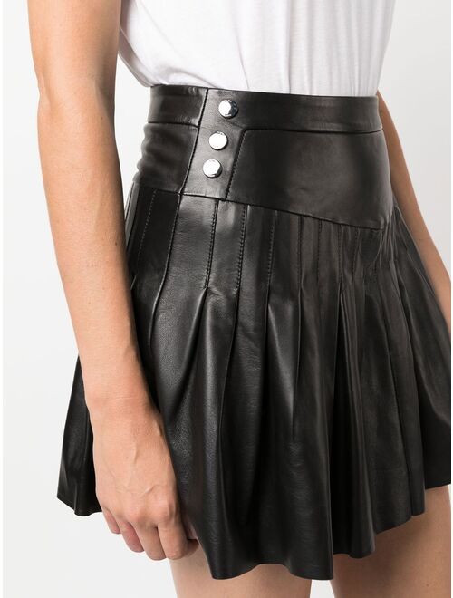 Maje side button-detail mini skirt