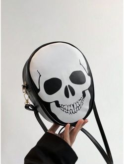 Skull Shaped Women's Crossbody Bag Mobile Phone Purse