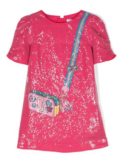 Marc Jacobs Kids graphic-print sequinned dress