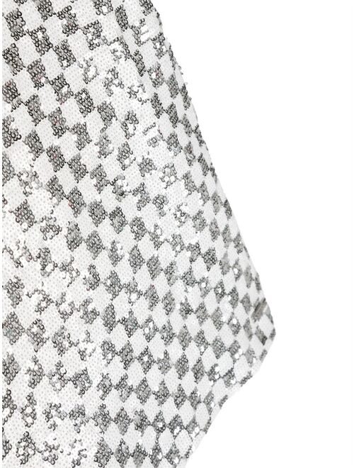 Michael Kors Kids check-pattern sequin dress