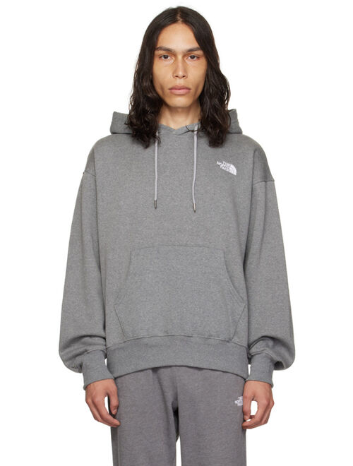 The North Face Gray Embroidered Hoodie