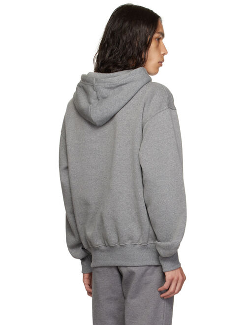 The North Face Gray Embroidered Hoodie