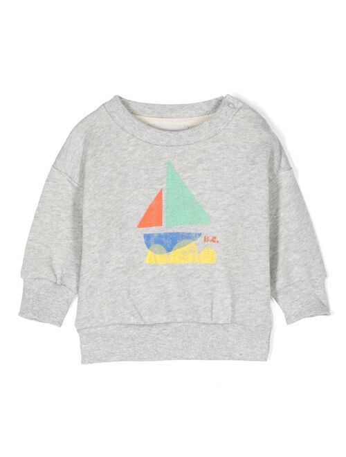 Bobo Choses Sail Boat cotton sweatshirt