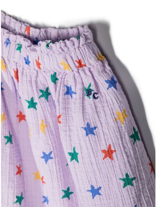 Bobo Choses star-print A-line skirt