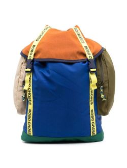 Bobo Choses Big B colour-block cotton backpack