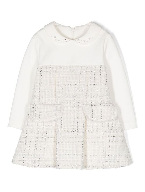 Lapin House boucle pleated dress