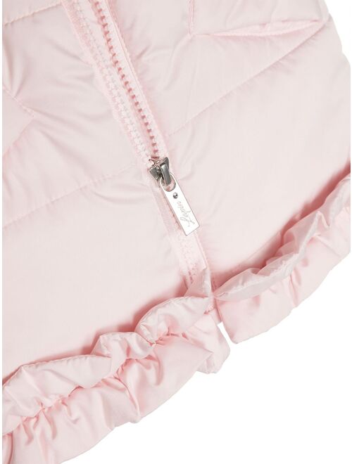 Lapin House bow-detail hooded gilet