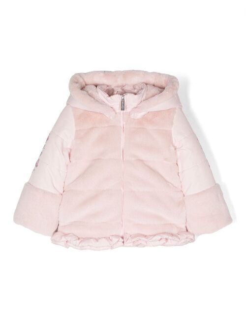 Lapin House hooded quilted coat
