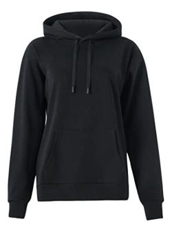 Women's Basic Pullover Hoodie Loose fit Ultra Soft Fleece hooded Sweatshirt With Pockets