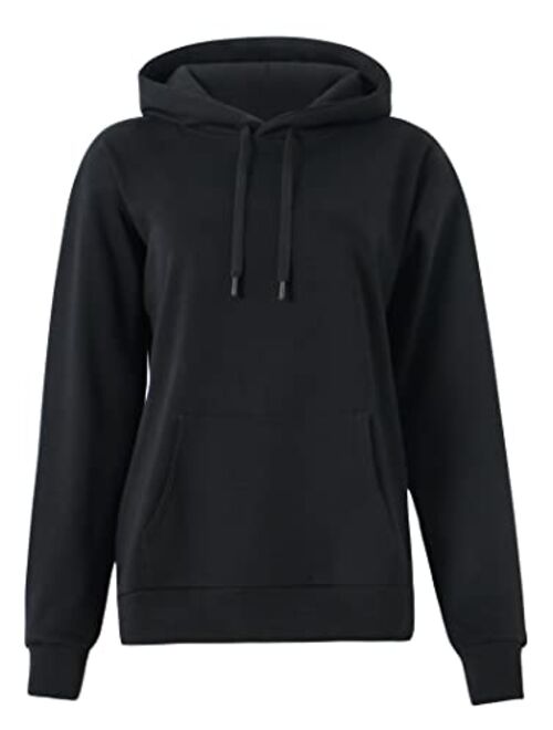 THE GYM PEOPLE Women's Basic Pullover Hoodie Loose fit Ultra Soft Fleece hooded Sweatshirt With Pockets