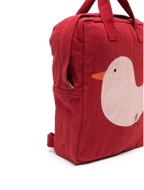 Bobo Choses bird-print cotton backpack