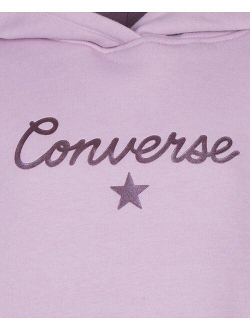Converse Big Girls Shine Core Boxy Hooded Sweatshirt