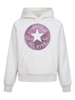 Big Girls Chuck Patch Shine Graphic Hooded Sweatshirt