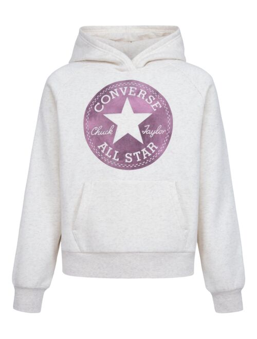 Converse Big Girls Chuck Patch Shine Graphic Hooded Sweatshirt