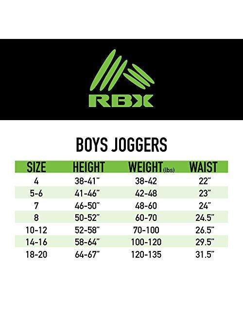 RBX Boys Sweatpants Active Tricot Jogger Pants (Size: 8-20)