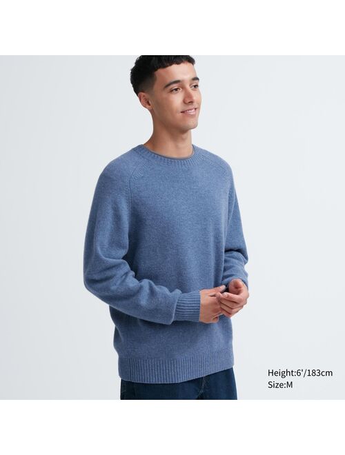 Uniqlo Premium Lambswool Crew Neck Sweater (Argyle)
