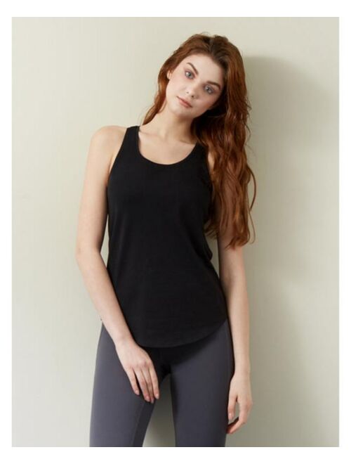 REBODY ACTIVE Pleated Racerback Tank for Women