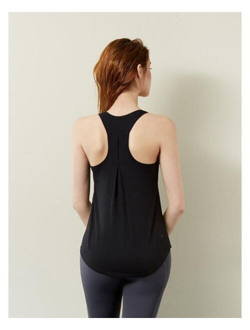 REBODY ACTIVE Pleated Racerback Tank for Women