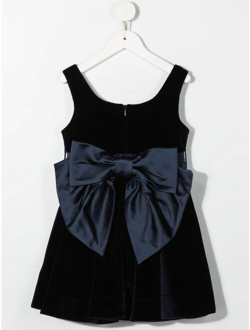 Lapin House oversize bow-detail dress