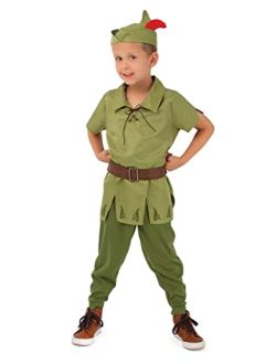 Little Adventures Child Peter Pan Costume - Machine Washable Pretend Play Outfit