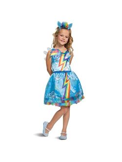 Rainbow Dash My Little Pony Costume for Girls, Children's Character Dress Outfit