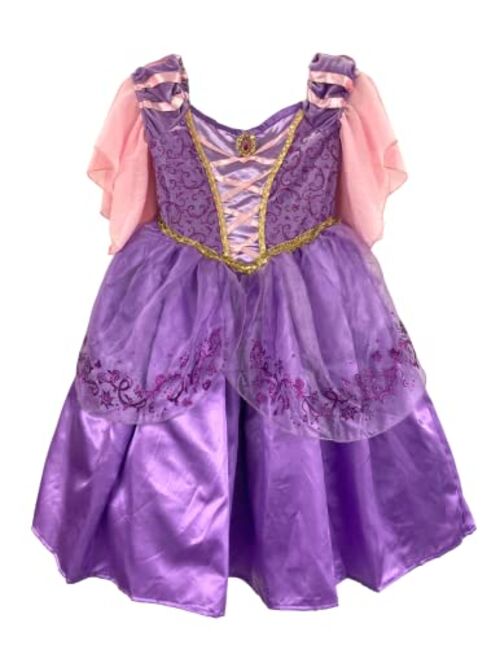 Disguise Disney Tangled Girls Princess Rapunzel Child Kids Toddler Deluxe Halloween Costume Dress