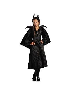 Disney Maleficent Movie Christening Black Gown Girls Deluxe Costume