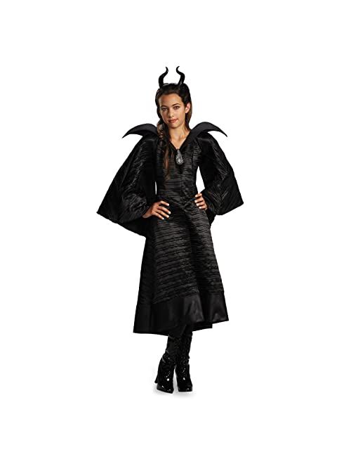 Disguise Disney Maleficent Movie Christening Black Gown Girls Deluxe Costume