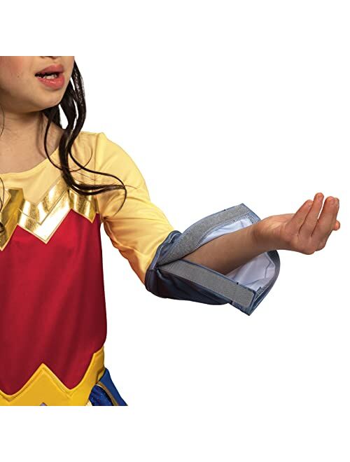 Disguise Wonder Woman Costume for Kids, Official Adaptive Wonder Woman Jumpsuit with Skirt,