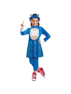 Girl's Sonic 2 The Movie Sonic Costume