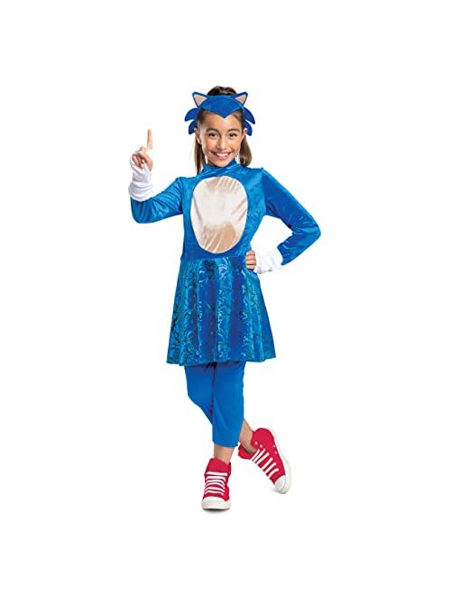 Disguise Girl's Sonic 2 The Movie Sonic Costume