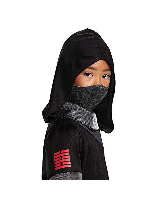 Disguise Girl's Snake Eyes Costume for Kids, Deluxe Official GI Joe Costume with Mask
