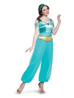 Disney Women's Jasmine Deluxe Adult Costume, Turquoise