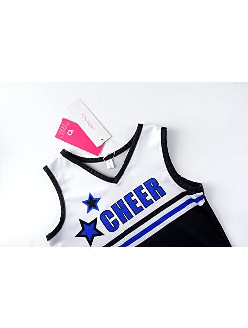 ReliBeauty Cheerleader Costume for Girls Cheer Uniform Outfit